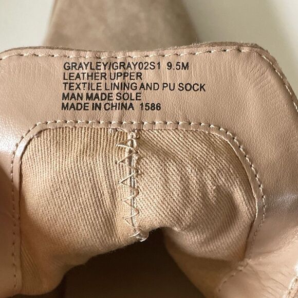 Pre-Owed Steve Madden Womens Tan Leather Bootie Size 9.5 - Picture 9 of 9